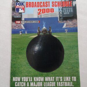 Baseball Schedule Fox Saturday Game of the week -2000 Pocket Schedule